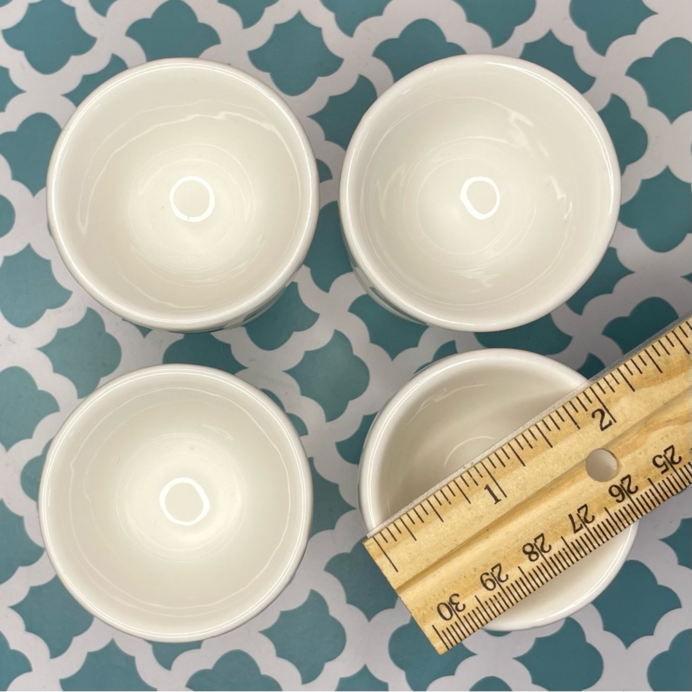 Egg Cups with Mustache Motif - Adorable Set of 4 - Eat your EGGS in Style! - Picture 7 of 11